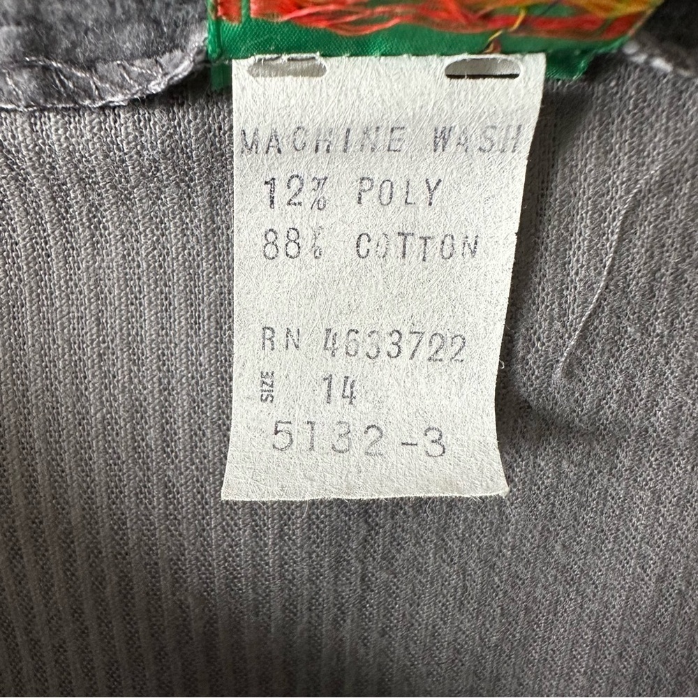 Vintage Wide Corduroy Gray A Line Skirt MALLARD DUCK Size 14 by MH Selections - Picture 9 of 12